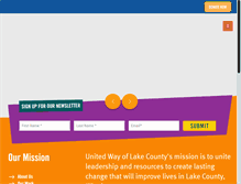 Tablet Screenshot of liveunitedlakecounty.org